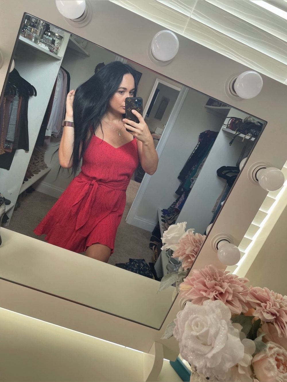 Express red dress